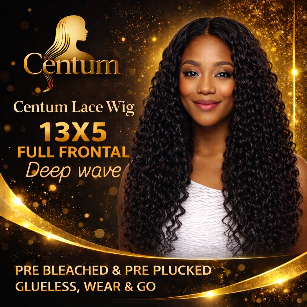 Centum Lace Wig 13x5 Full Frontal — Deep Wave